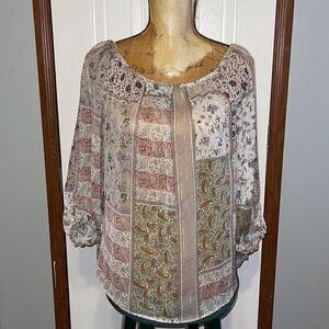 Zara Basic Sheer top